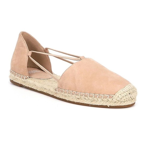 Eileen Fisher Lee D’Orsay Espadrille Nude Suede Leather Sandals Size 10 - Picture 1 of 8